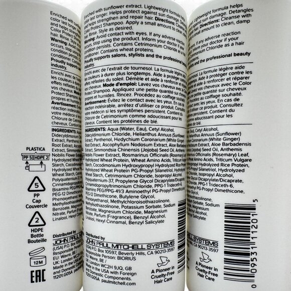 5x Paul Mitchell Color Protect Hair Conditioner 3.4 oz each - Travel Size - Picture 2 of 3